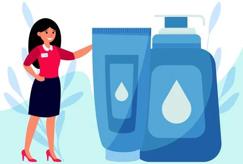Lotion Concept Illustration Stock Illustration