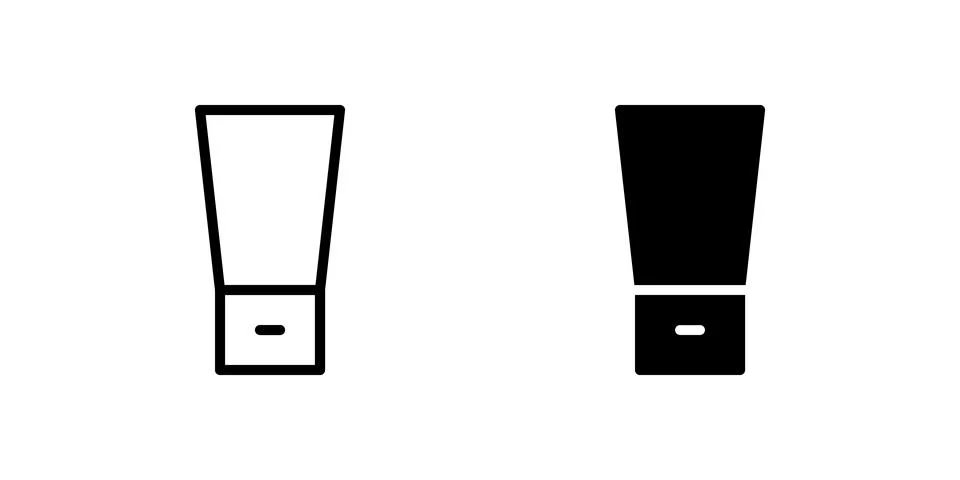 Lotion Icon Set suitable for beach or skincare themed designs. Illustrazione stock