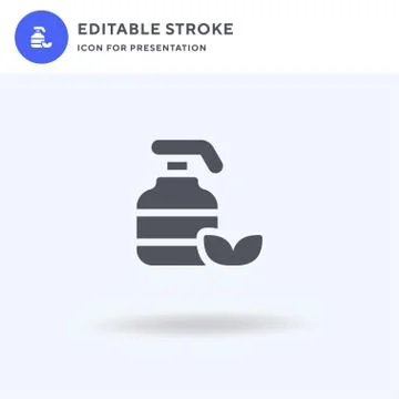 Lotion icon vector, filled flat sign, solid pictogram isolated on white, logo Stock Illustration