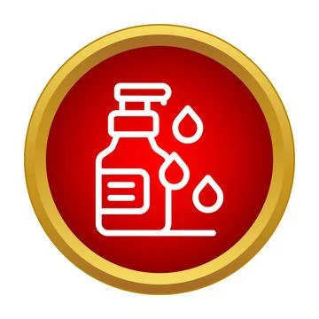 Lotion or soap dispenser pump with liquid drops Stock Illustration