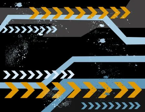 Lots of arrows vector illustration Stock Illustration