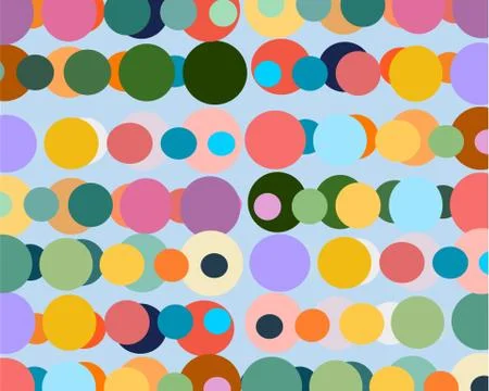 Lots of big symmetrical small balls on blue background Stock Illustration