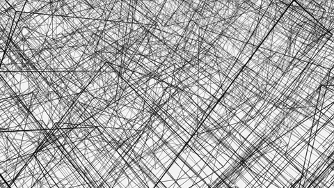 Lots of black lines glitch effect on white background. 스톡 동영상 229073944