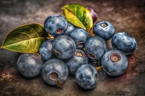 Lots of blueberries Stock Photos