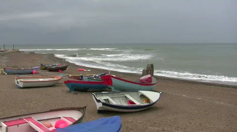 Lots of boats on the beach Video stock 544729
