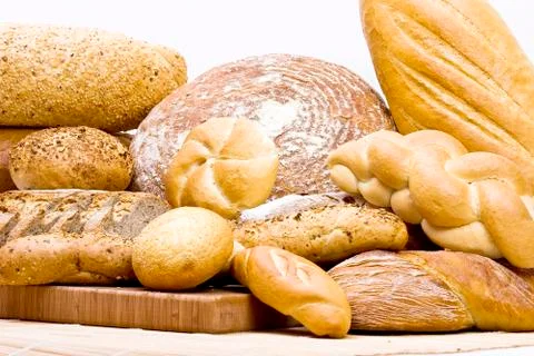 Lots of bread..Lots of bread..Lots of bread Stock Photos