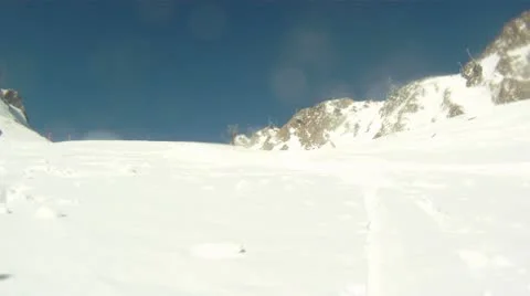 Lots of camera snow splash in Austria Video stock 10733381