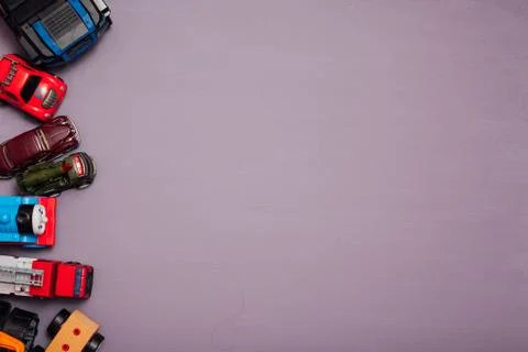 Lots of children's toy-developing machines for games as a background Stock Photos