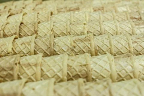 Lots of cornets in focus Stock Photos