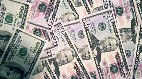 Lots of dollar bills Stock Footage 300726340