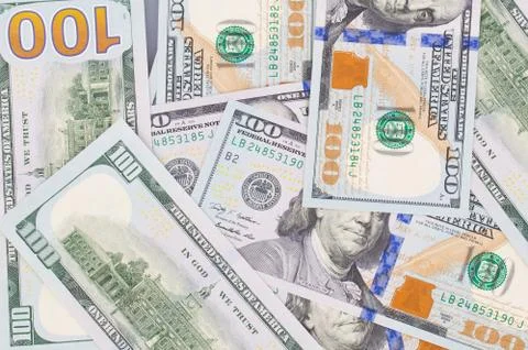 Lots of dollar notes Foto stock