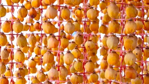 Lots of Dried persimmons Video stock 303539844