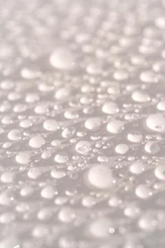 Lots of drops on a white background. Foto stock