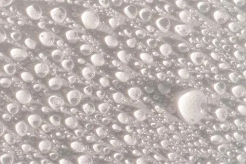 Lots of drops on a white background. Stock Photos