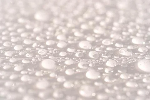 Lots of drops on a white background. Stock Photos
