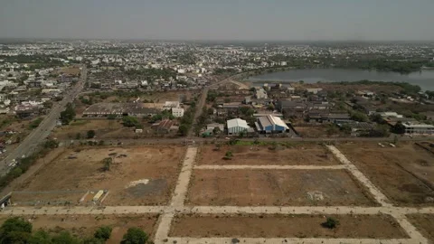 Lots of Dry fields drone in jalna in maharashtra . 動画素材 332718203