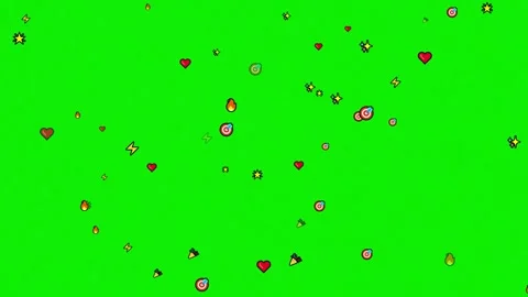 Lots Dynamic on Chroma Key for Compositing Video stock 337045664