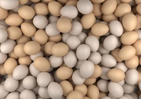 A lots of eggs Ilustración de archivo