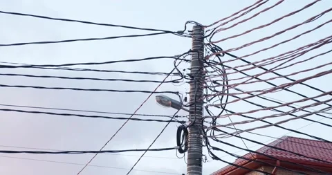 Lots of electrical wires on the table 動画素材 166650617