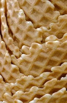 Lots of empty ice cream cones Foto stock