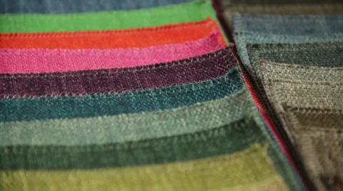 Lots of Fabric color Samples Video stock 36542840
