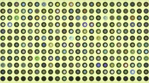 Lots of flashing dots with different colors. Motion. Disco dots flashing with 스톡 일러스트