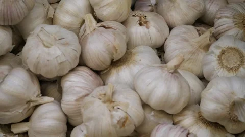 Lots of garlic close up Video stock 270795366