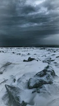Lots of ice on the river Stock Photos