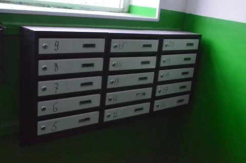 Lots of mailboxes for every application. Stock Photos