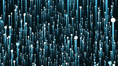 Lots of Matrix Digital Data Line Stream Network Speed Lines Technology Backgr Illustrazione stock