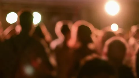 Lots of people dancing at the party Stock Footage 146512757