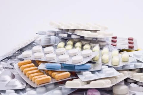 Lots of pills Stock Photos