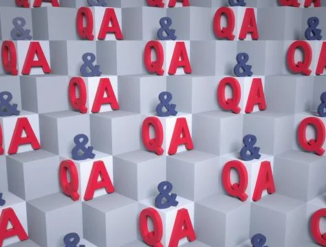 Lots of Question and Answer Options Stock Illustration