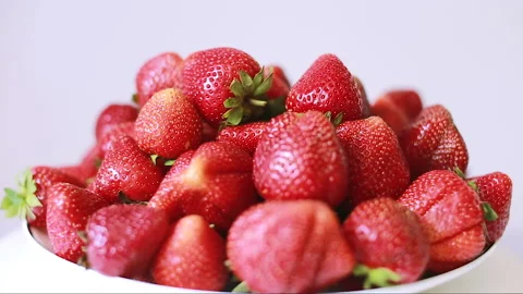 Lots of ripe strawberries Stock Footage 156397940