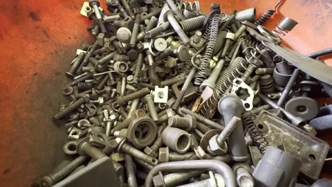 Lots of Screws Bolts and Nuts 库存影片 300324545