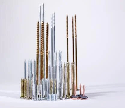 Lots of screws Stock Photos