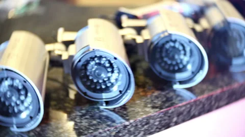 Lots of security cameras 1 Video stock 39962460