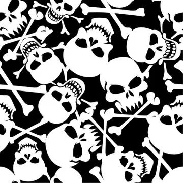 Lots of skulls. Stock Illustration