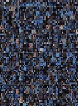 Lots of small geometric shapes in the form of rectangles in an abstract bac.. Stock Illustration