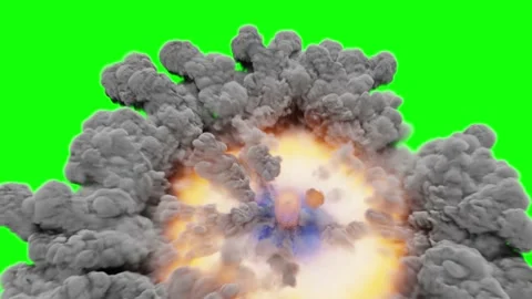Lots of smoke and gas. The elements of Rocket takes start 3d rende Video stock 136921315