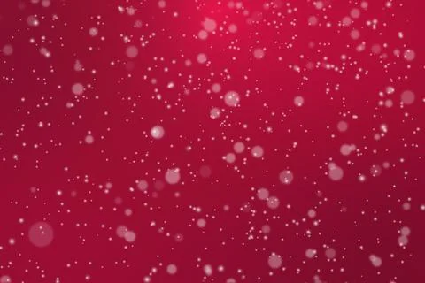 Lots of snow falling on red background Stock-Illustration