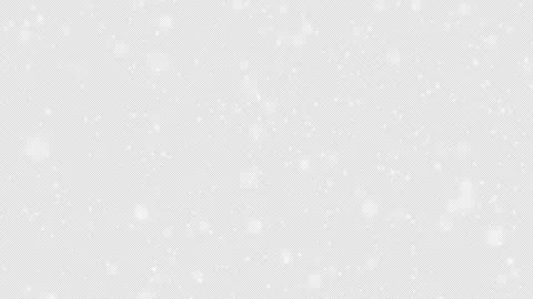 Lots of snow falling on transparent background (seamless loop) Stock Footage