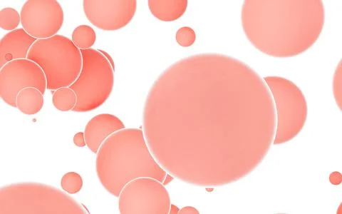Lots of spheres with white background, 3d rendering. Stock Illustration