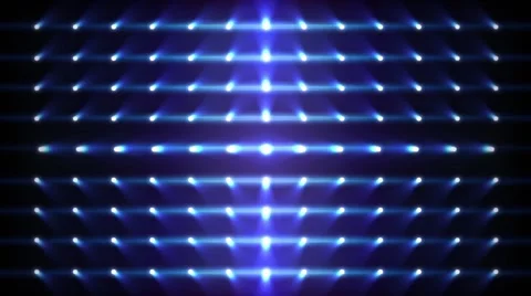 Lots of Stage Lights blue Stock Footage 53887270