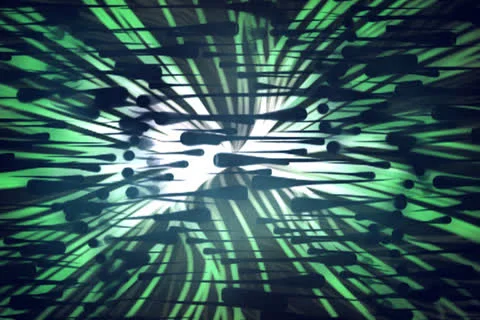 Lots Of String Aliens Moving In Circular Paths Stock Footage 25101083