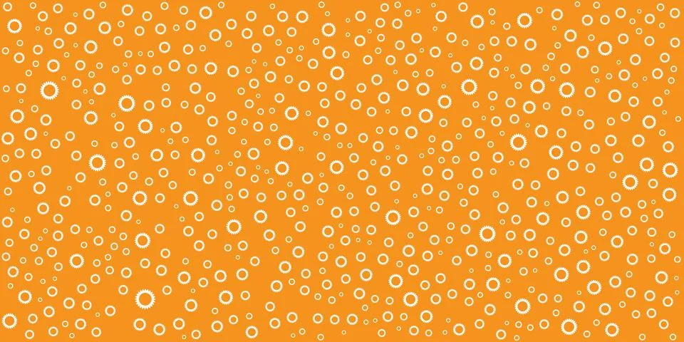 Lots of Various White Randomly Placed, and Sized Circles, Flowers Pattern -.. 스톡 일러스트