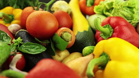 Lots of vegetables 스톡 동영상 106484957