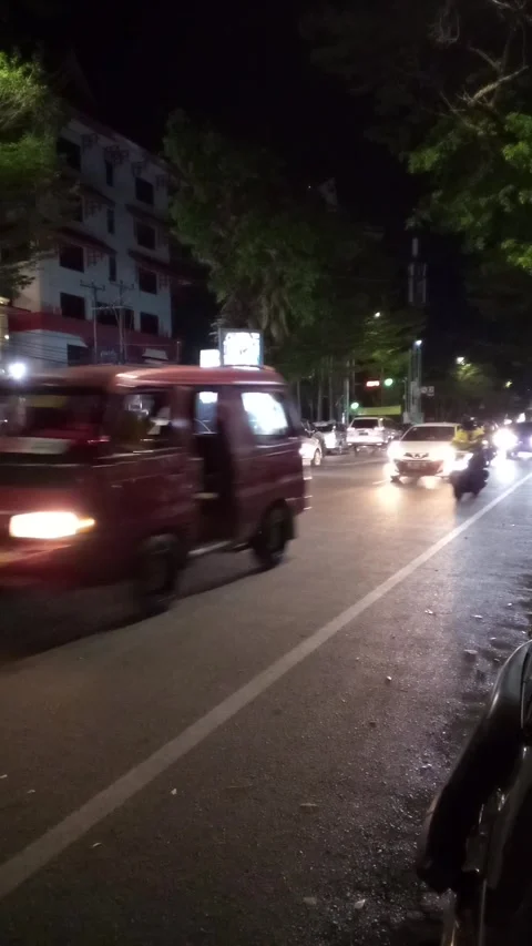 Lots of vehicles at night 動画素材 243428533