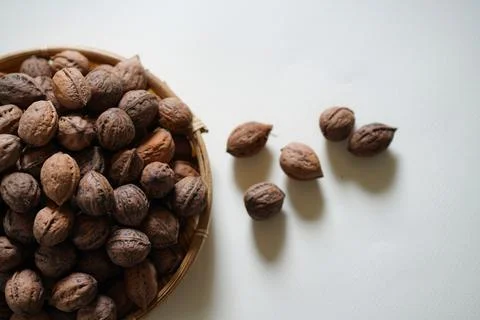 Lots of walnuts Stock Photos