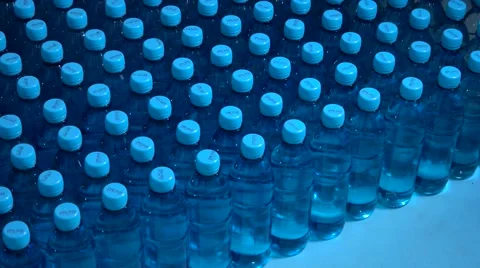 Lots of water bottles. Video stock 68984688
